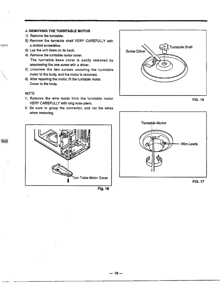 Information Page 6 Diagram and Parts List for 9247  LG Microwave