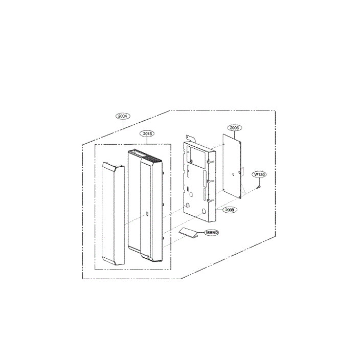 Controller Assembly Diagram and Parts List for LMHM2017ST 00 LG Microwave