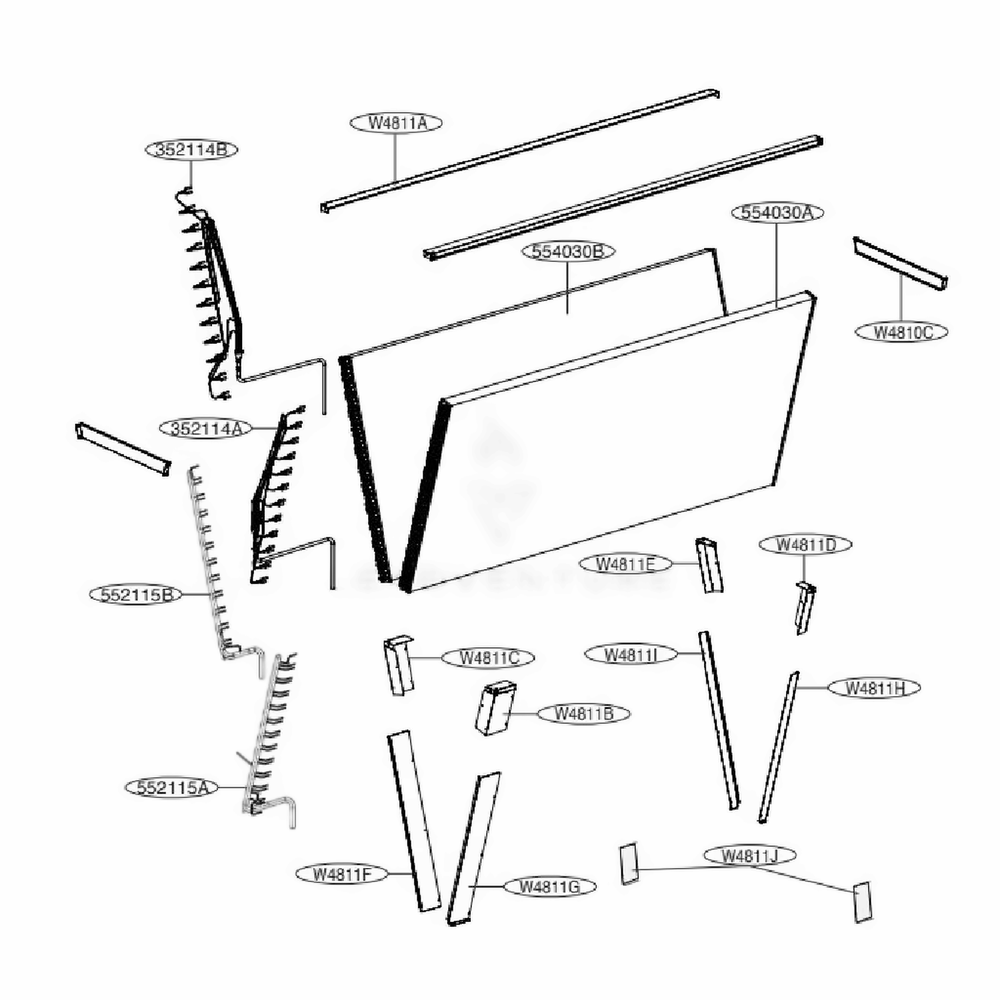 Main 2 Diagram and Parts List for ACAH033VDTB AAAAAAU LG Air Conditioner