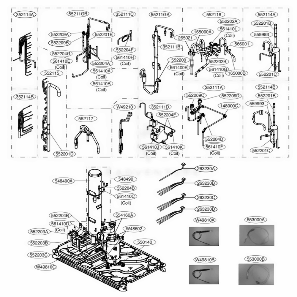 Main 3 Diagram and Parts List for ARUM192DTE5 AWGBLUS LG Air Conditioner