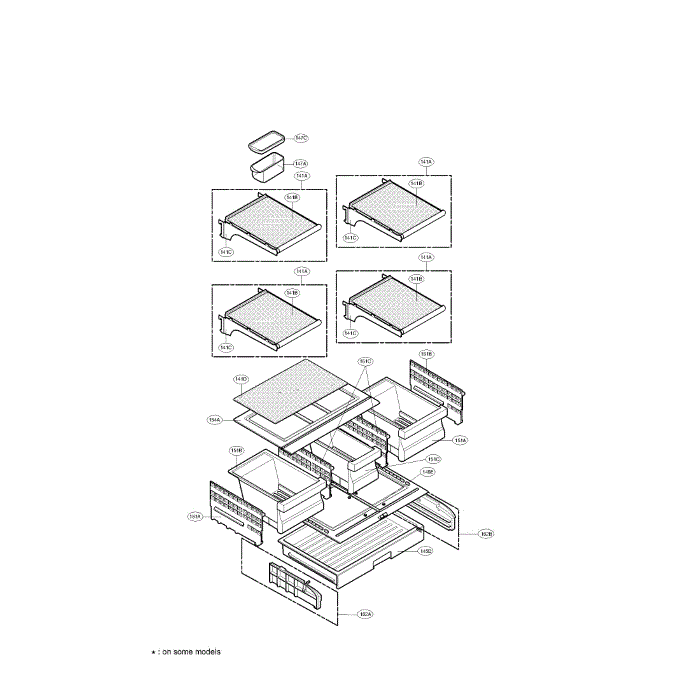 Refrigerator Assembly Diagram and Parts List for LFC21770ST 00 LG Refrigerator