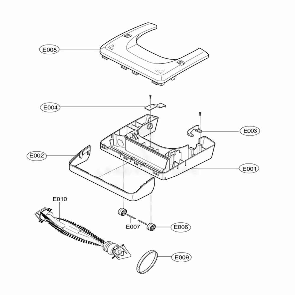 Main 2 Diagram and Parts List for 35078 ARUESRS LG Canister Vacuum