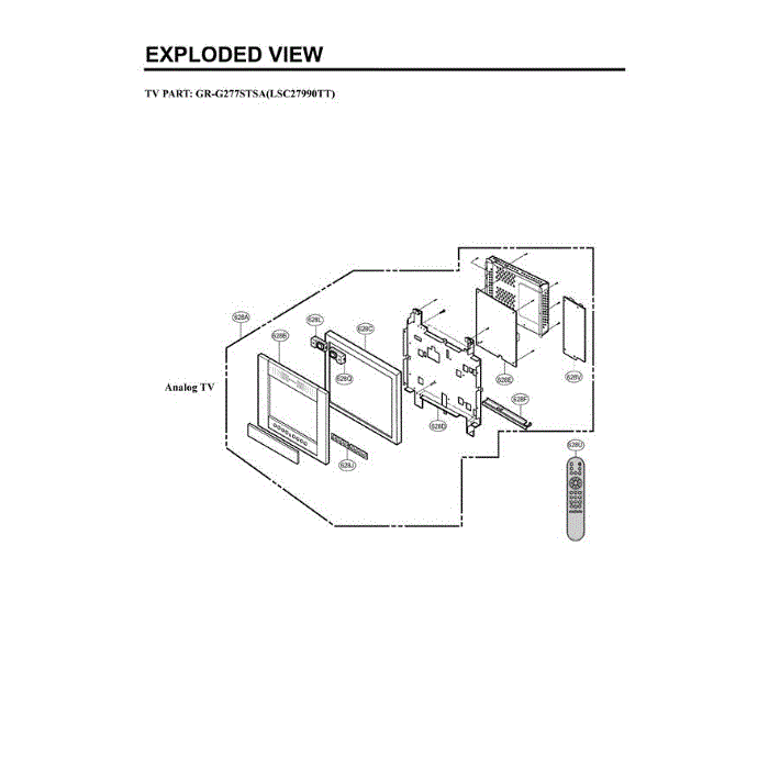 Section 7 Diagram and Parts List for LSC27990TT ATICLGA LG Refrigerator