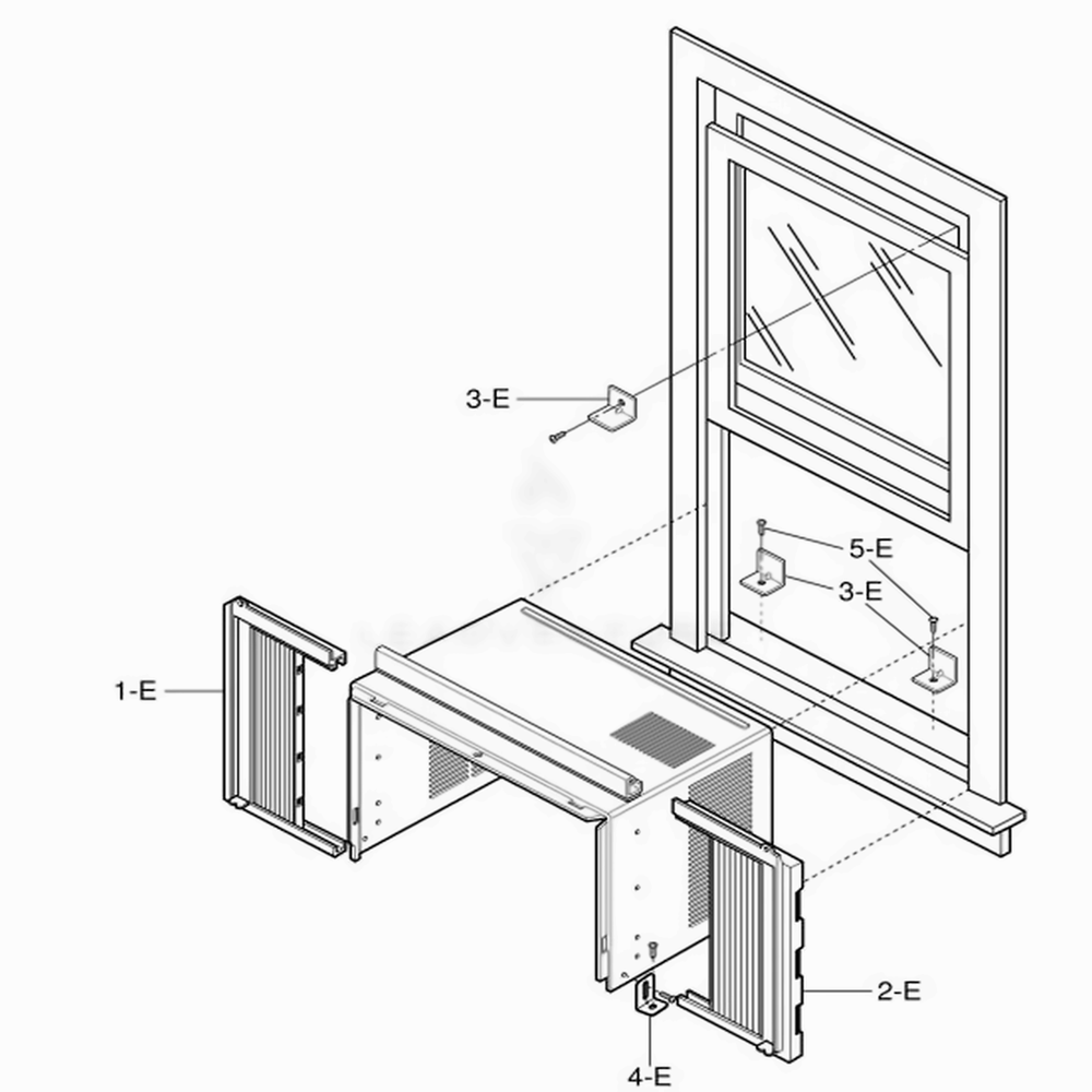 Installation Kit Assembly Diagram and Parts List for LWC061JFMJ0 AWYASRU LG Air Conditioner