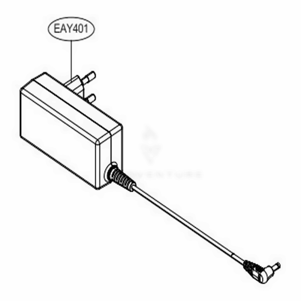 Adapter Diagram and Parts List for A905RM BBRELGA LG Upright Vacuum