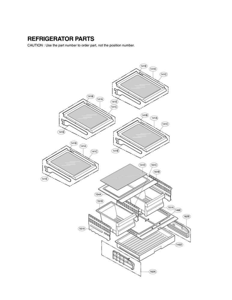 Refrigerator Parts Diagram and Parts List for LFX25974SW 03 LG Refrigerator