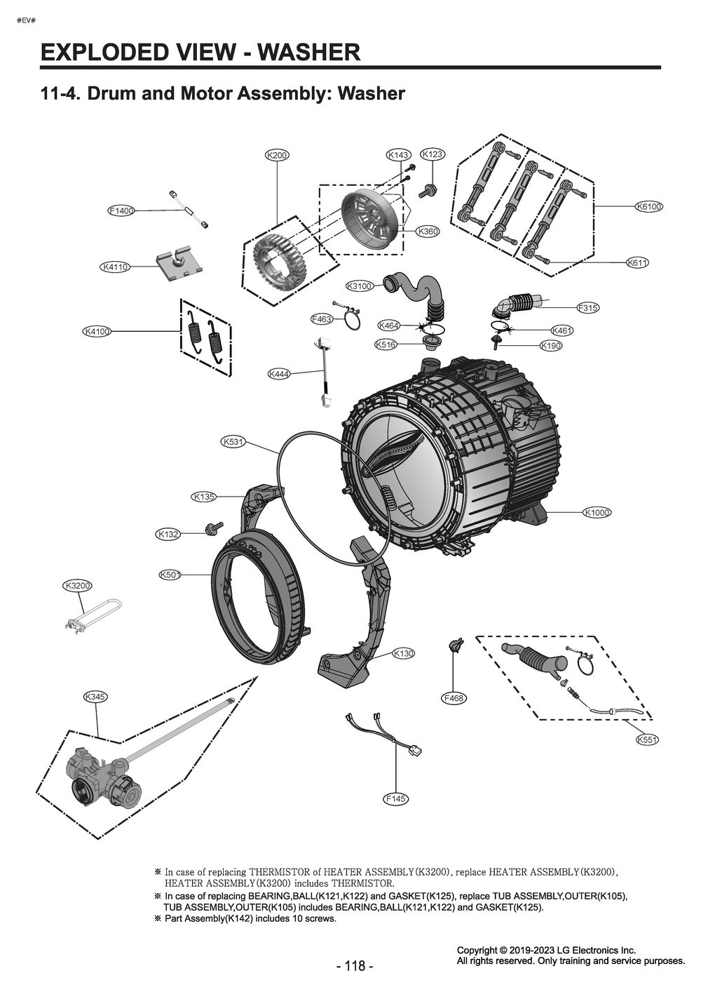 Diagram 5 Diagram and Parts List for W3P7CWUBWVM ABWEUUS LG Washer