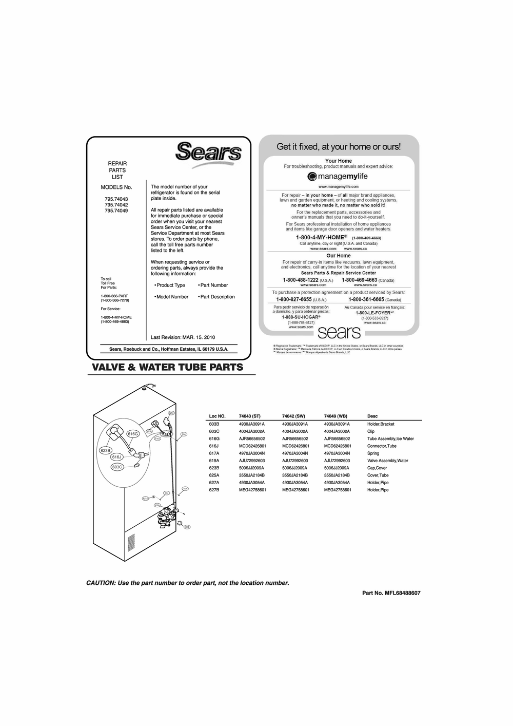 Diagram 1 Diagram and Parts List for GR-L268LSTM ASTCSE0 LG Refrigerator