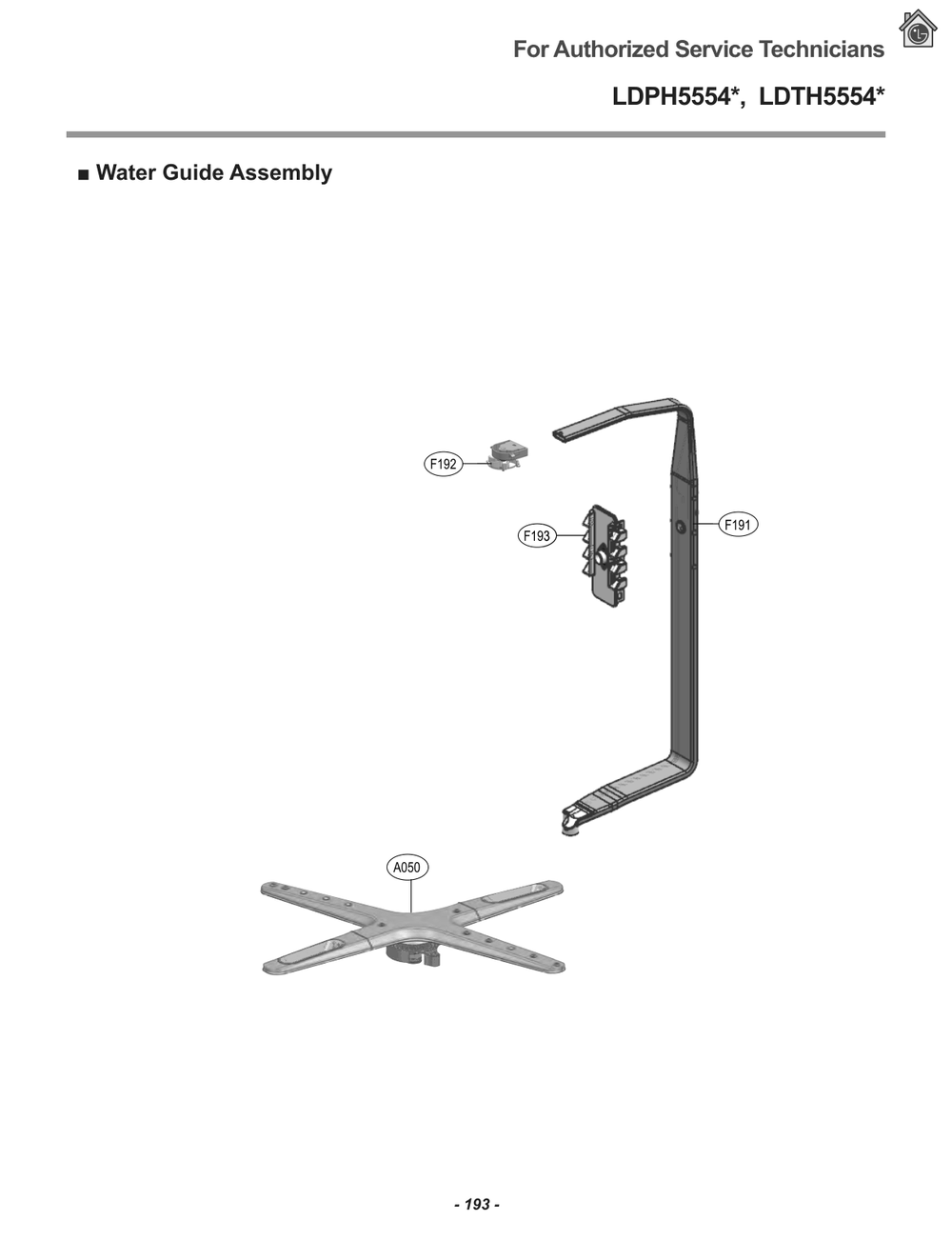 Diagram 6 Diagram and Parts List for LDPH5554D ABDESNA LG Dishwasher