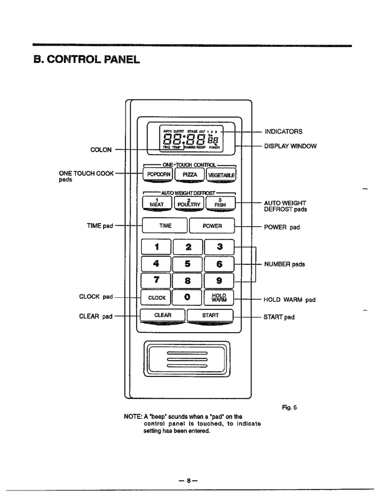 Operating Instructions Page 2 Diagram and Parts List for MA-844M  LG Microwave