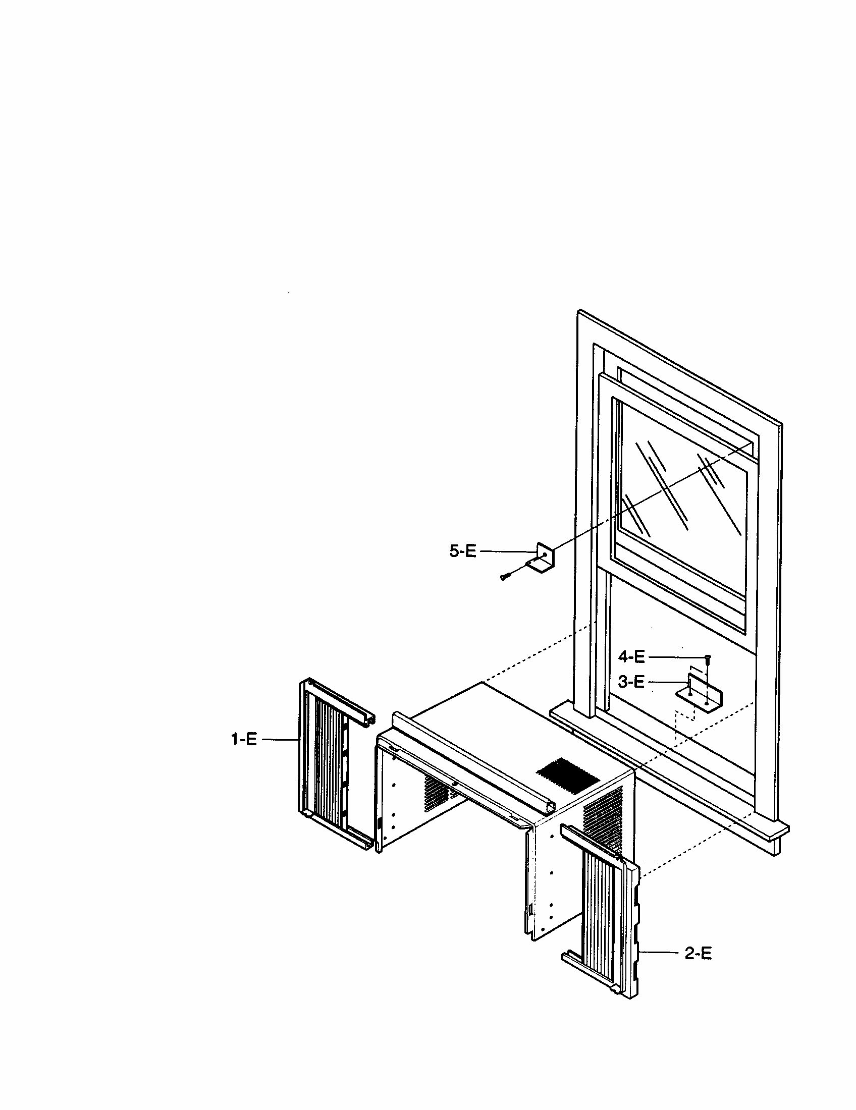 Installation Kit Assembly Diagram and Parts List for 58079056891  Kenmore Air Conditioner