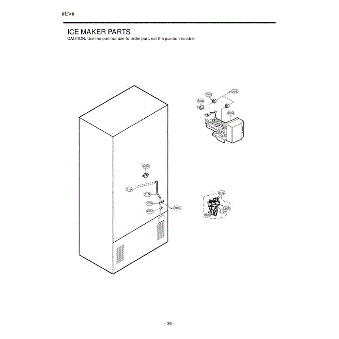 Section 6 Diagram and Parts List for LDC22720ST ASTCLGG LG Refrigerator