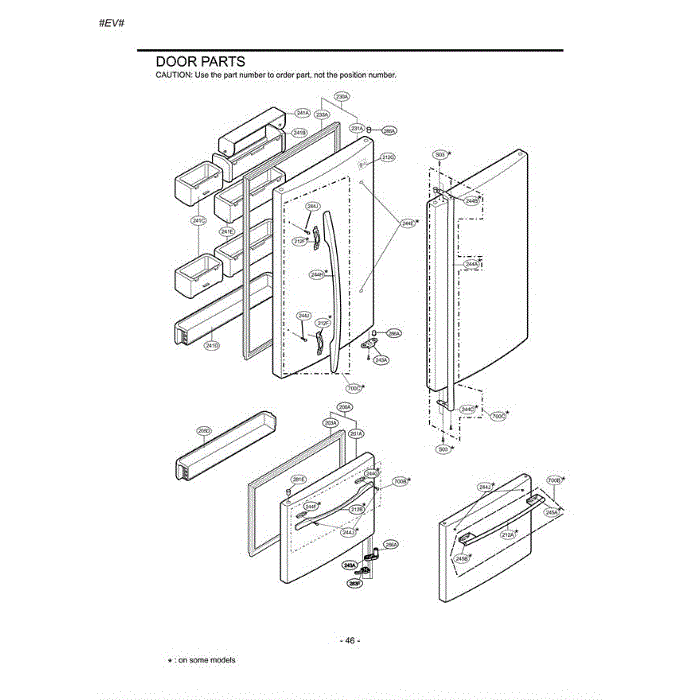 Section 5 Diagram and Parts List for LRBC22522WW ASWCLGG LG Refrigerator
