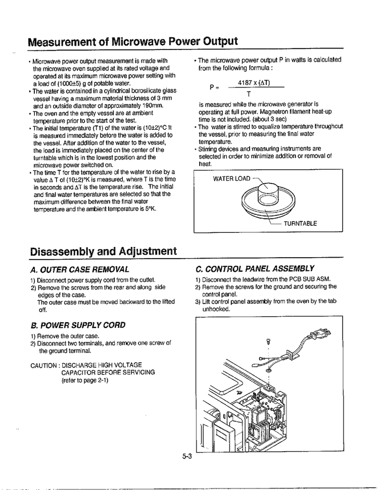 Service Information Page 3 Diagram and Parts List for MA-972MW  LG Microwave