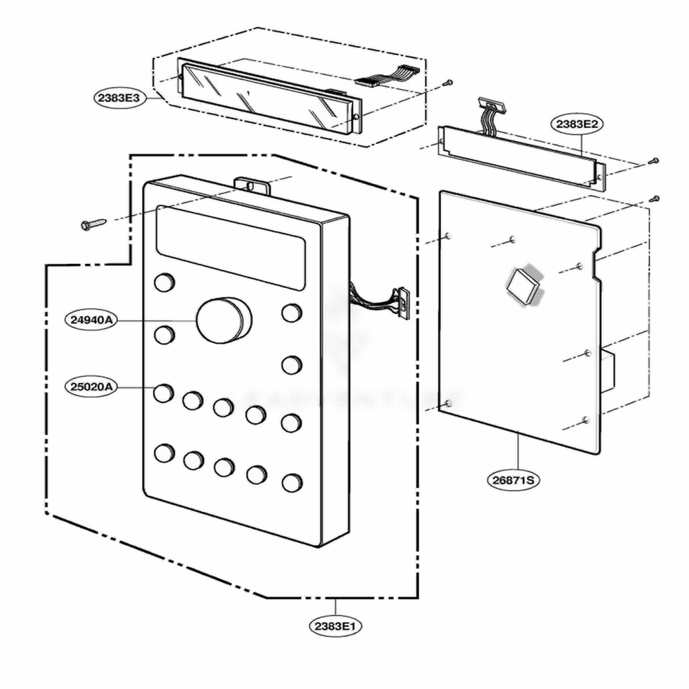 Controller Parts 2 Diagram and Parts List for SCA2001BSS ASTEGEU LG Range