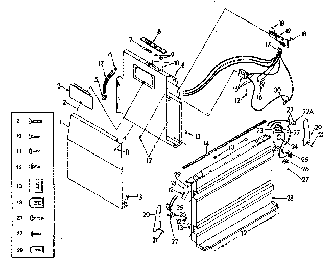 Shelf Module Diagram and Parts List for 2338498450  Kenmore Range Hood