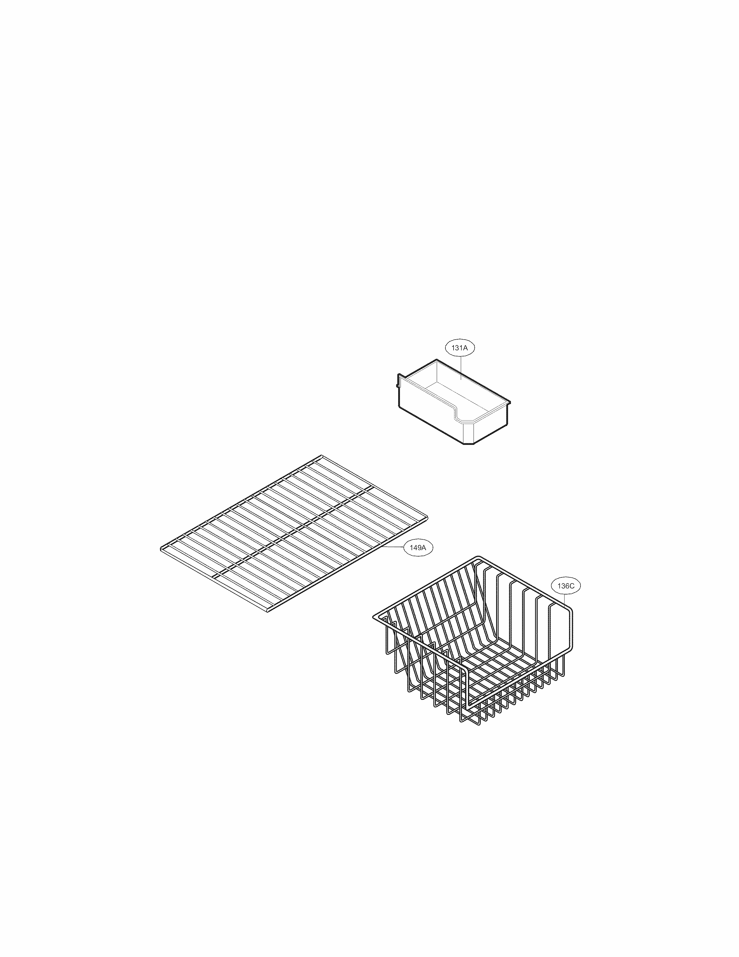 Freezer Parts Diagram and Parts List for 79578272901  Kenmore Refrigerator