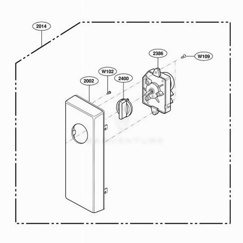 Control Panel Parts Diagram and Parts List for RCS10DA AGREAMA LG Wall Oven