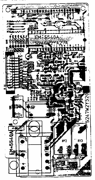 Power And Control Circuit Board Diagram and Parts List for 7218954990  Kenmore Microwave