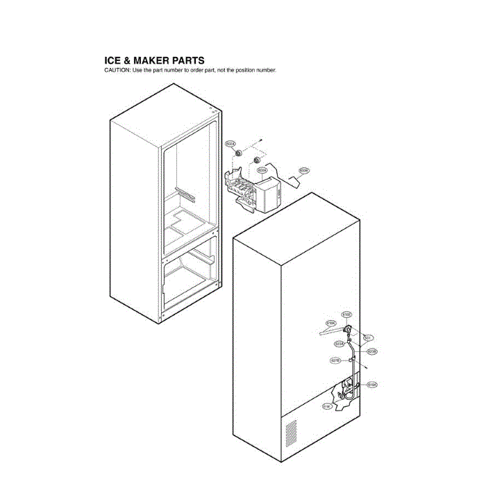 Section 3 Diagram and Parts List for LRFC21755SB AWBCLGA LG Refrigerator