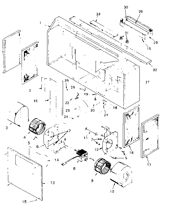 Range Hood Diagram and Parts List for 2335207811  Kenmore Range Hood