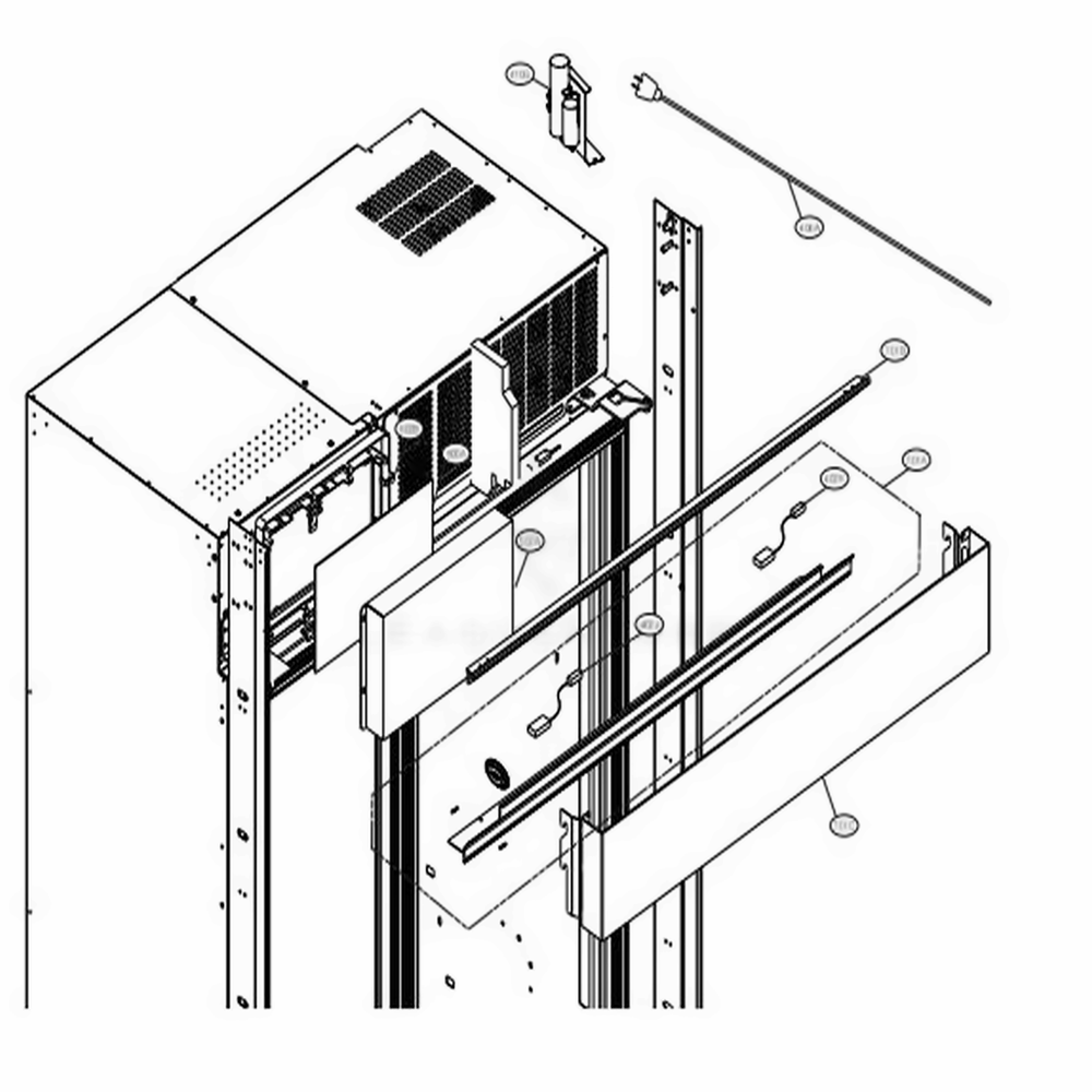 Top Part Diagram and Parts List for UPSXB2627S ASTCNA1 LG Refrigerator