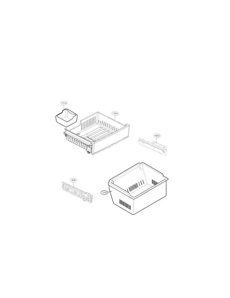 Freezer Parts Diagram and Parts List for LFC20770SB 00 LG Refrigerator