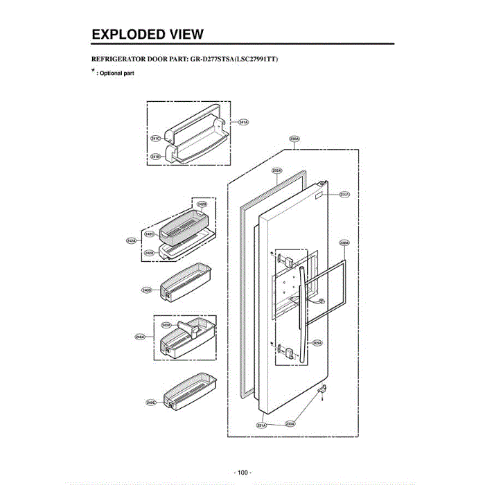 Section 5 Diagram and Parts List for LSC27991TT ATICLGA LG Refrigerator