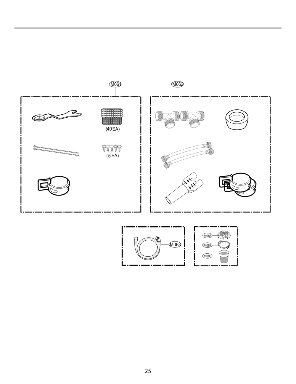 Diagram 5 Diagram and Parts List for UWD1CW ABWEPUS LG Washer