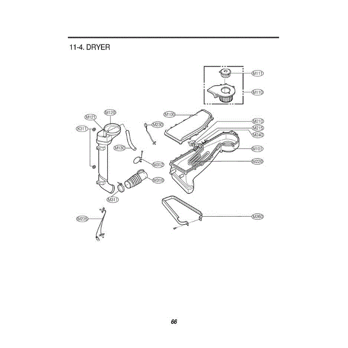 Section 2 Diagram and Parts List for WM3988HWA ABWEEUS LG Washer