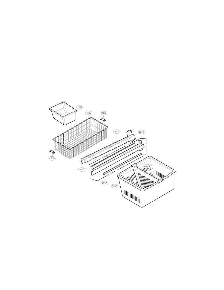 Freezer Parts Diagram and Parts List for LMX25984ST 00 LG Refrigerator