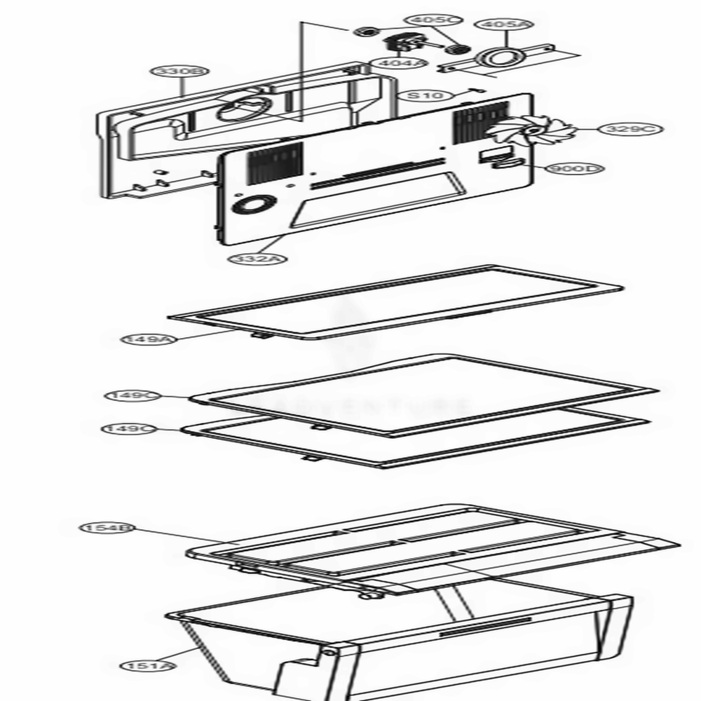 Refrigerator And Freezer Parts Diagram and Parts List for LTNS16121V APZCNA0 LG Refrigerator