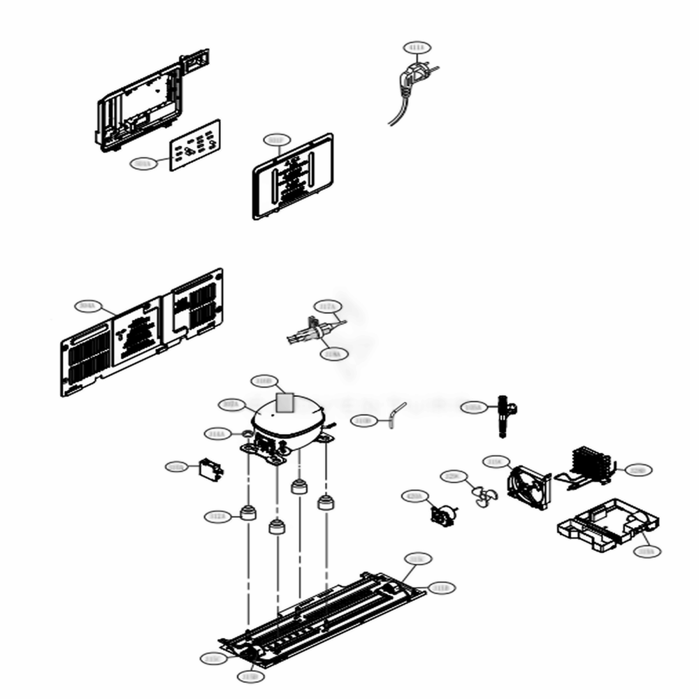 Main 3 Diagram and Parts List for LBNC12231V APZCNA0 LG Refrigerator