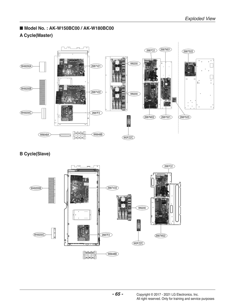Diagram 3 Diagram and Parts List for AK-W180BC00 ADGBLAT LG Air Conditioner