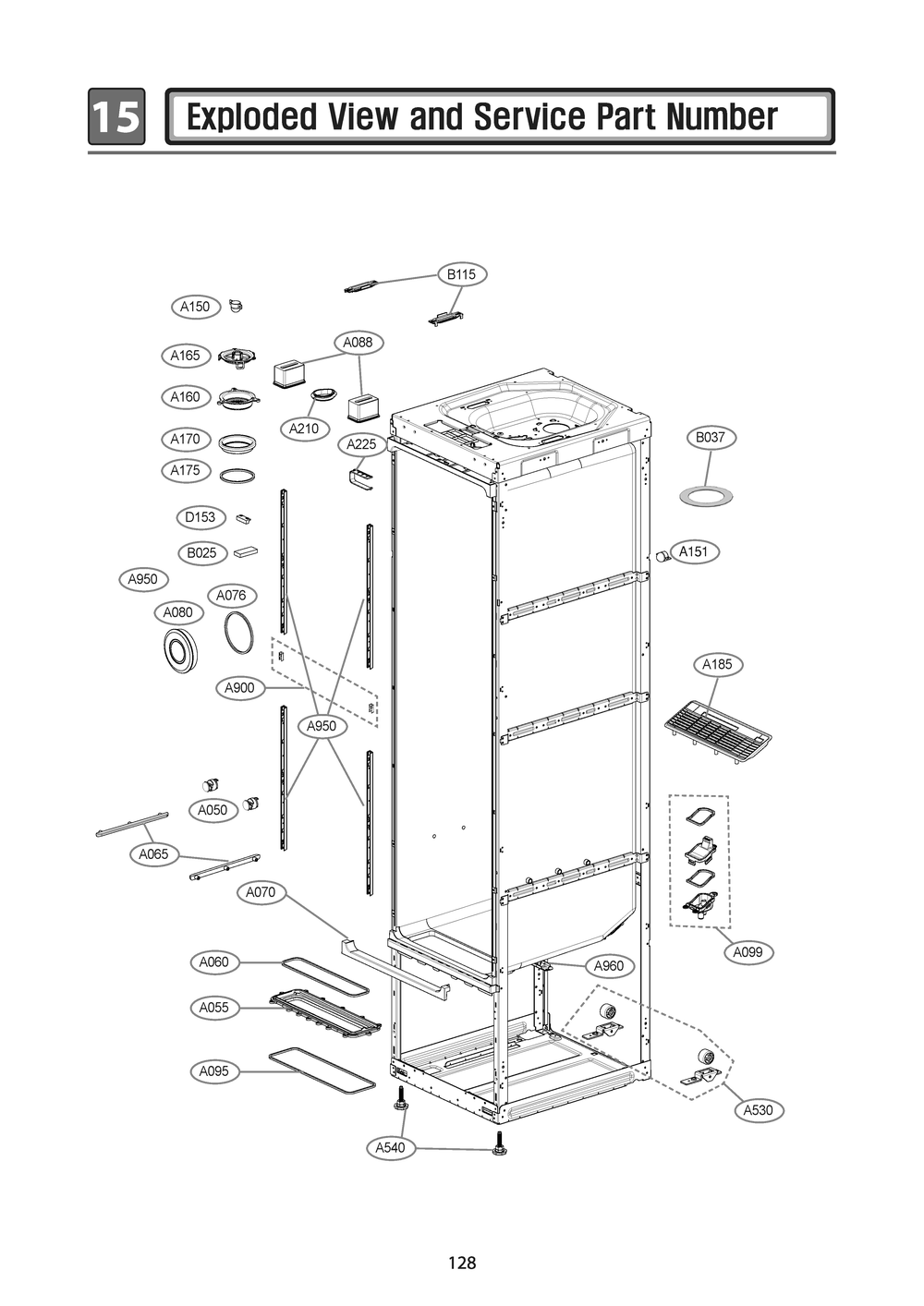 Diagram 1 Diagram and Parts List for S3MG ALMEEUS LG Steamer