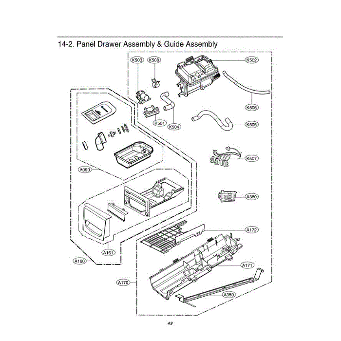 Section 3 Diagram and Parts List for DLEX0001TM ASTEEUS LG Dryer