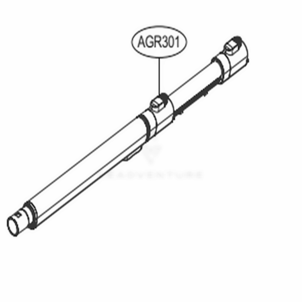 Extension Pipe Diagram and Parts List for A908VMR BVWELGA LG Upright Vacuum