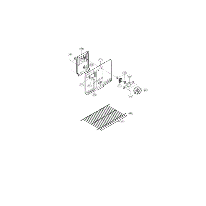 Freezer Diagram and Parts List for LRTC19314ST  LG Refrigerator