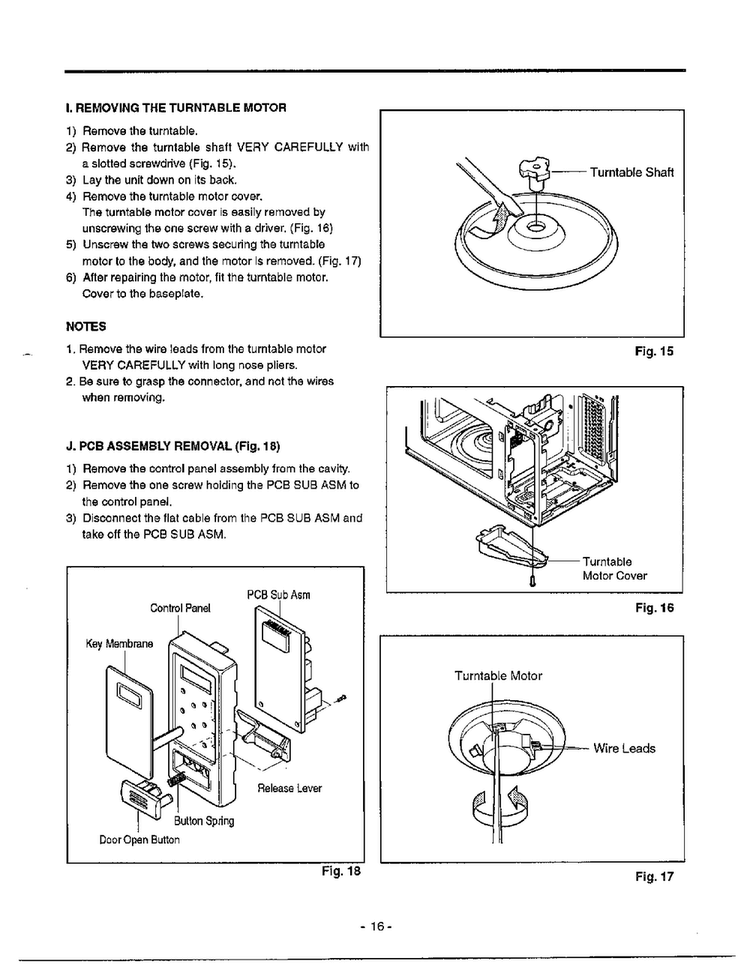 Disassembly/parts Replacement Page 3 Diagram and Parts List for MA-682M  LG Microwave