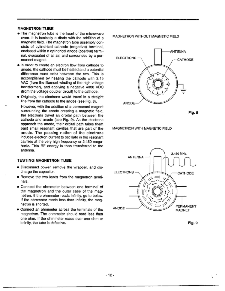 Information Page 2 Diagram and Parts List for MA-682M  LG Microwave