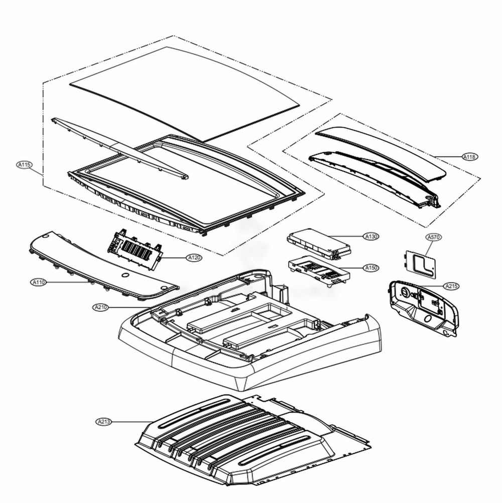 Control Panel And Plate Assembly: Electric Type Diagram and Parts List for DLEY1701V ASSEEUS LG Dryer