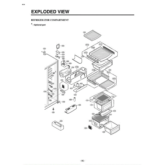 Section 4 Diagram and Parts List for LSC21943ST ASTCLGA LG Refrigerator