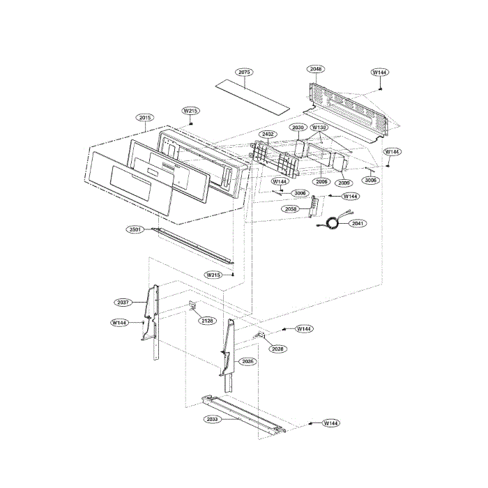 Controller Diagram and Parts List for LRG3093SB 00 LG Range