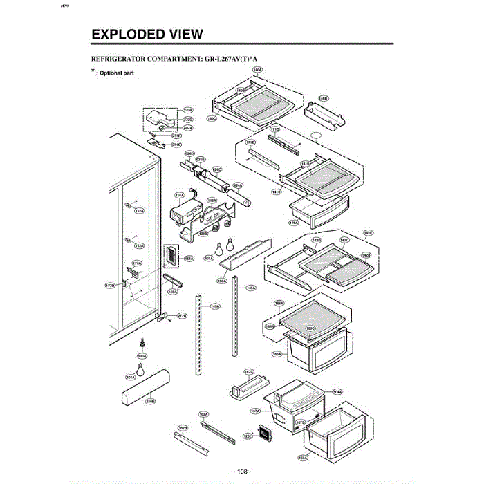 Section 5 Diagram and Parts List for LRSC26944TT ATICLGA LG Refrigerator