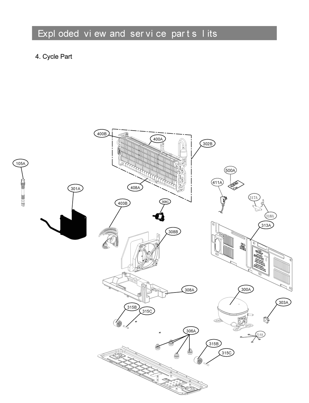 Diagram 4 Diagram and Parts List for LRMVC1803S ASTCNA0 LG Refrigerator