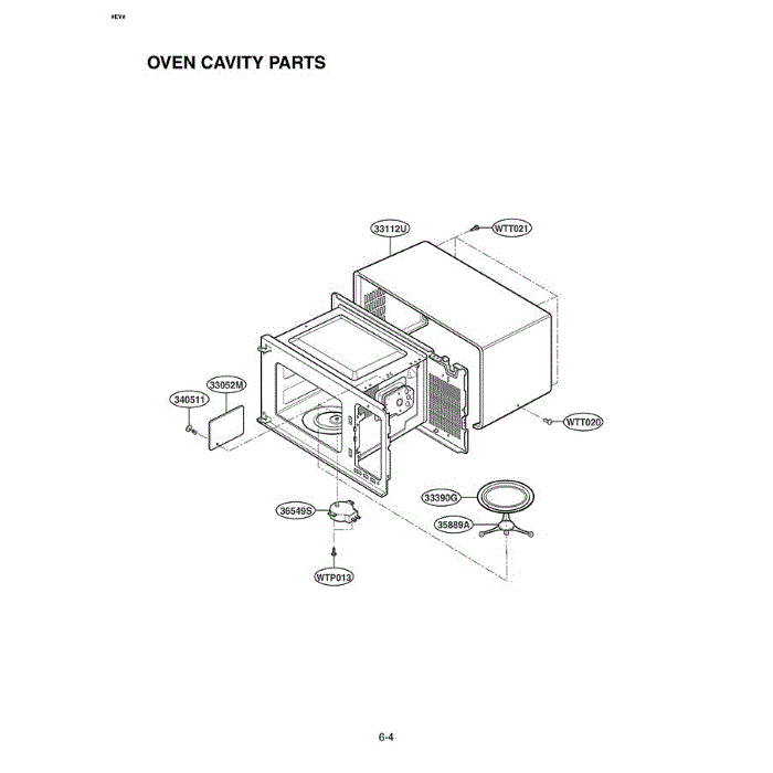 Section 7 Diagram and Parts List for LMA2111ST ASBELGA LG Microwave Oven Combo