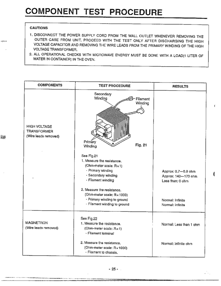 Information Page 15 Diagram and Parts List for MA-682M  LG Microwave