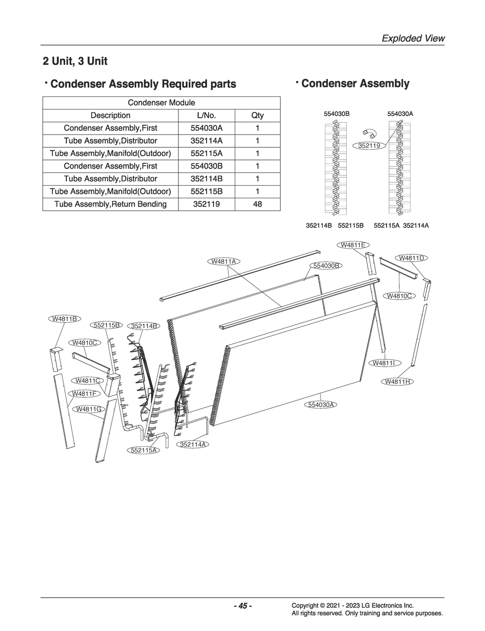 Diagram 2 Diagram and Parts List for ZCHH050HDGC ABEAAAU LG Air Conditioner