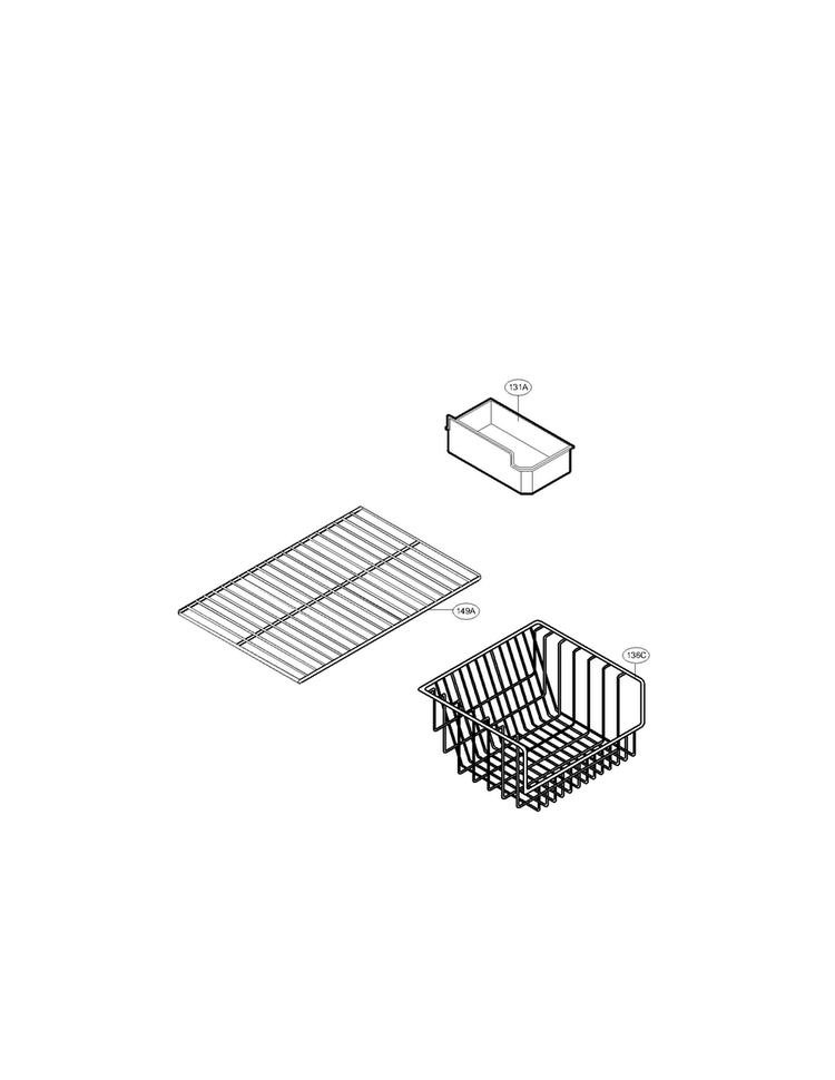Freezer Parts Diagram and Parts List for LBC22520SW 03 LG Refrigerator