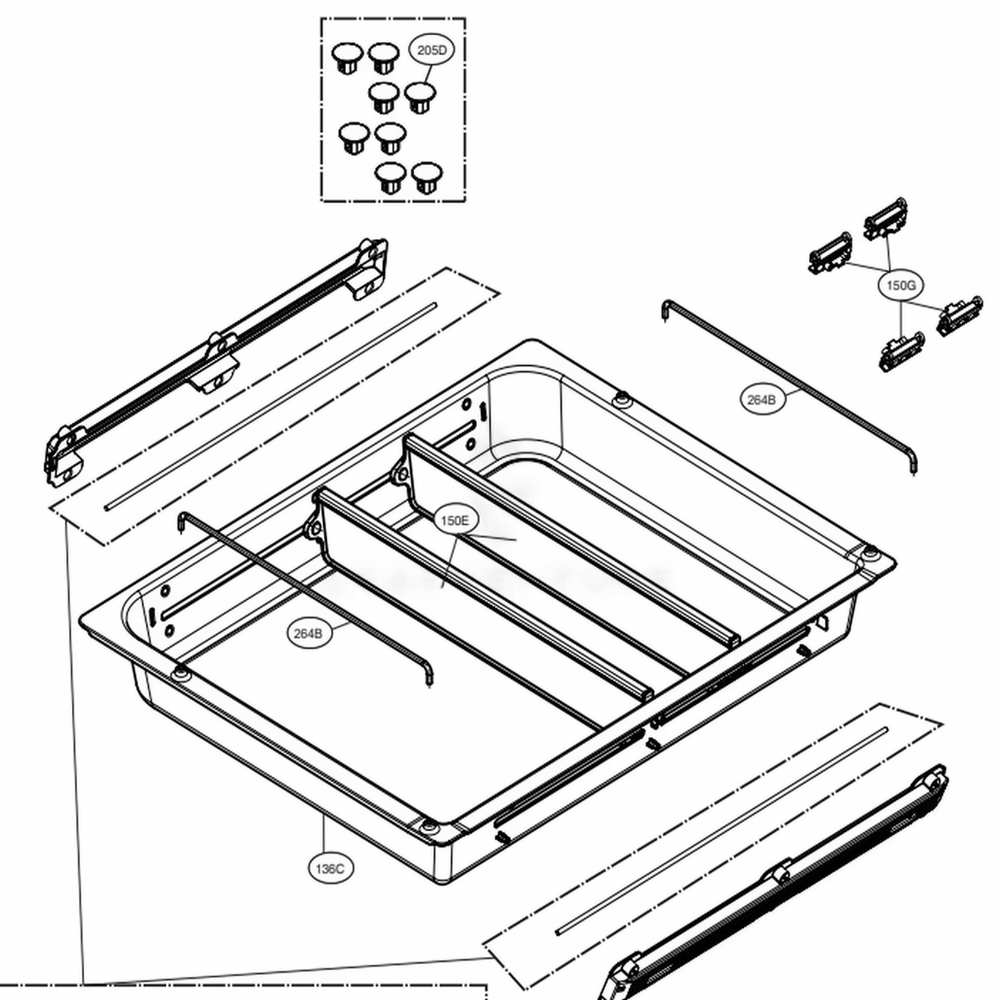 Customchill Parts Diagram and Parts List for 72483 ASTCSE2 LG Refrigerator